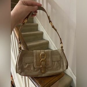 Sigrid Olsen leather Ivory hand bag